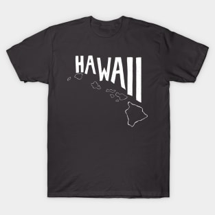 Hawaii (White Graphic) T-Shirt